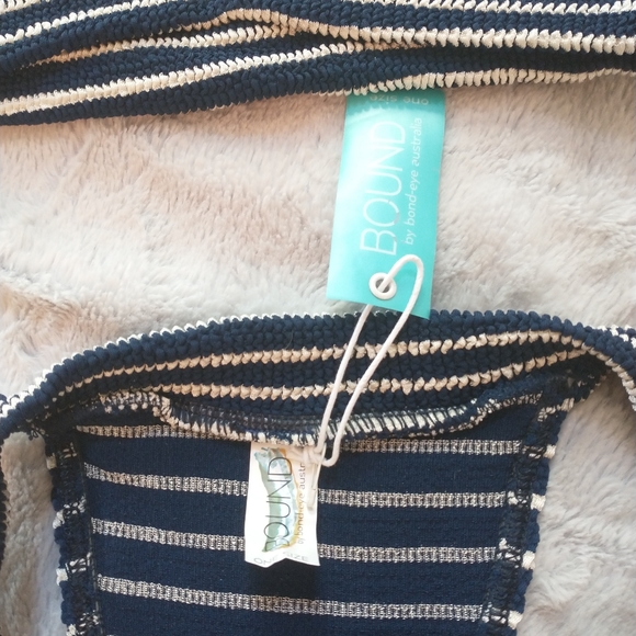 NEW Terry Bound Bond-Eye x Revolve Bikini Set Mini Navy - Picture 6 of 7